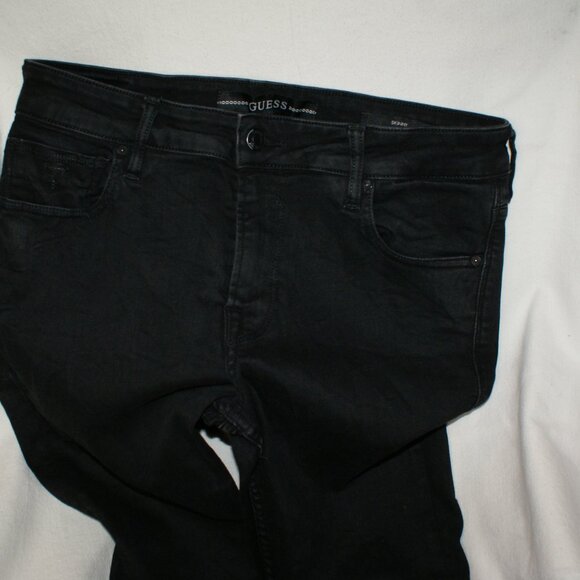 Guess Skinny Black Jeans Size 33 x 32 - Picture 14 of 16